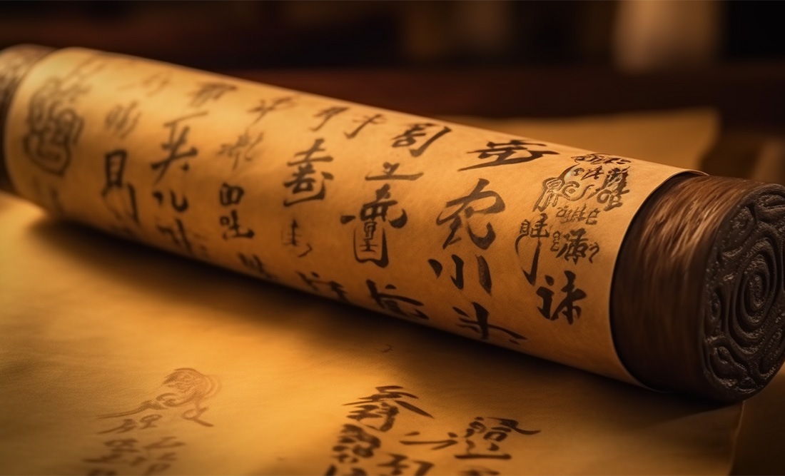 Chinese symbols writing