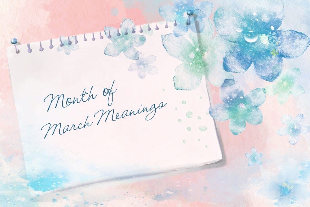 month of march meaning and symbols