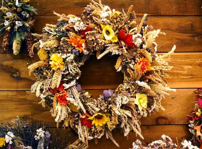 Fall and Autumn wreath meaning