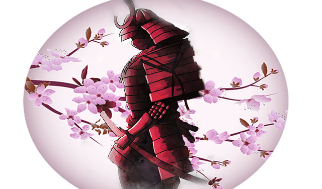 Samurai Symbol for Strength and Cherry Blossom Meaning