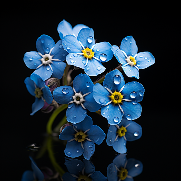 Symbolic and Spiritual Meaning of September - forget me n ot