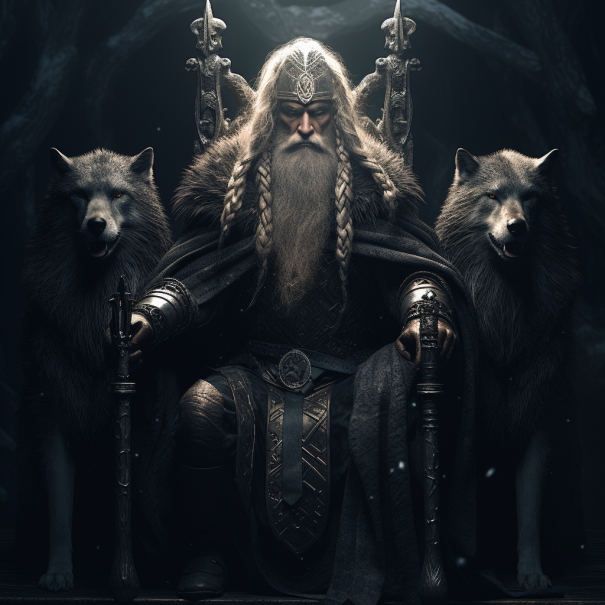 Viking Dog God Odin