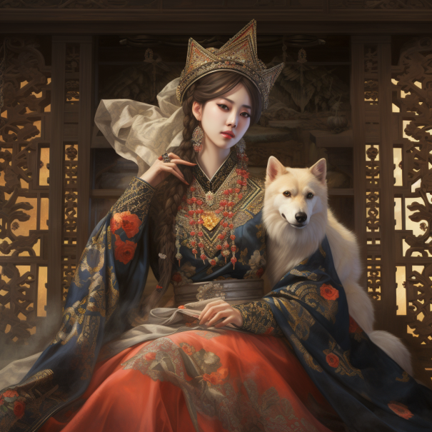Chinese Dog Goddess Xiwangmu