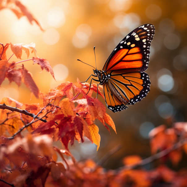 Spirit Animals of November Monarch butterfly