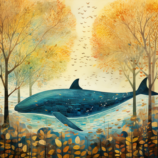 Spirit Animals of November Blue Whale