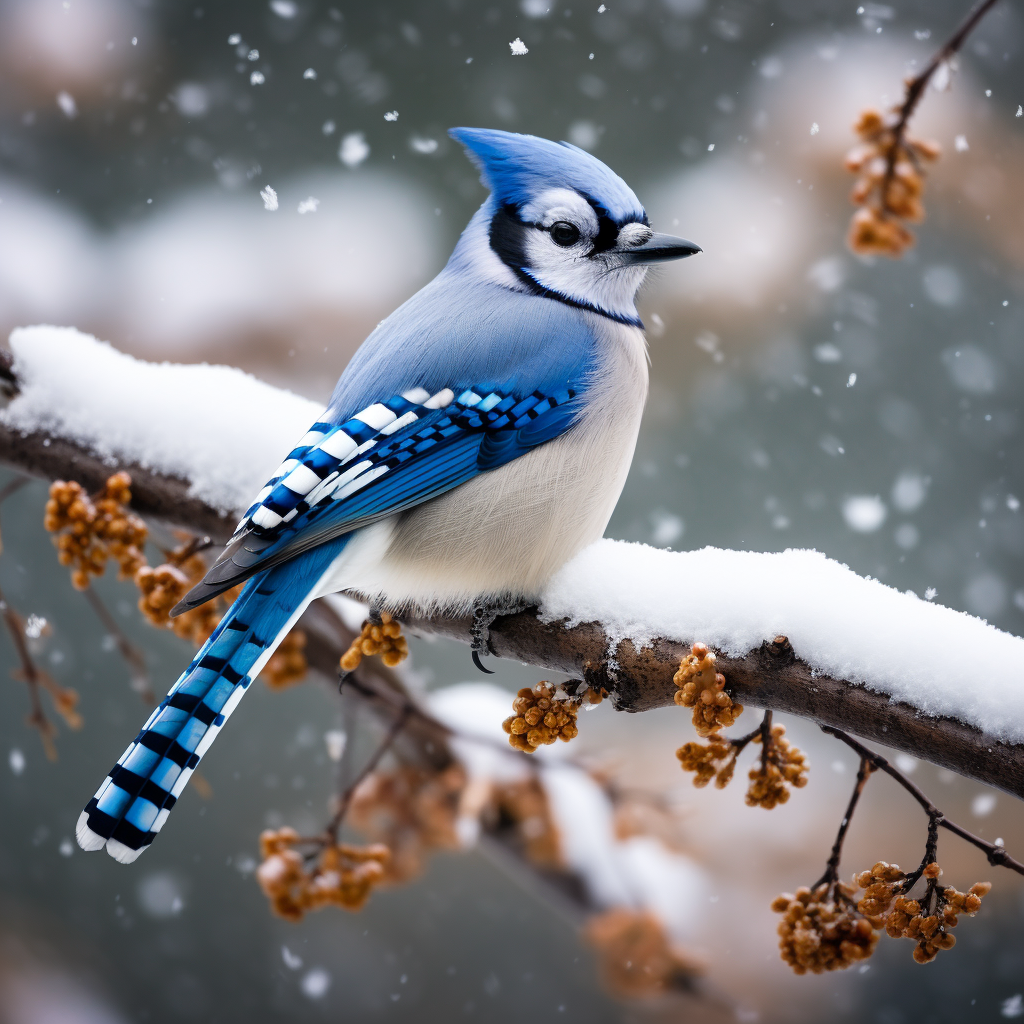 Birds of Winter Meaning Blue Jay