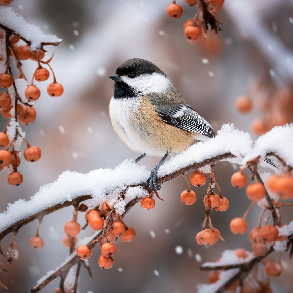 Birds of Winter Meaning Chickadee