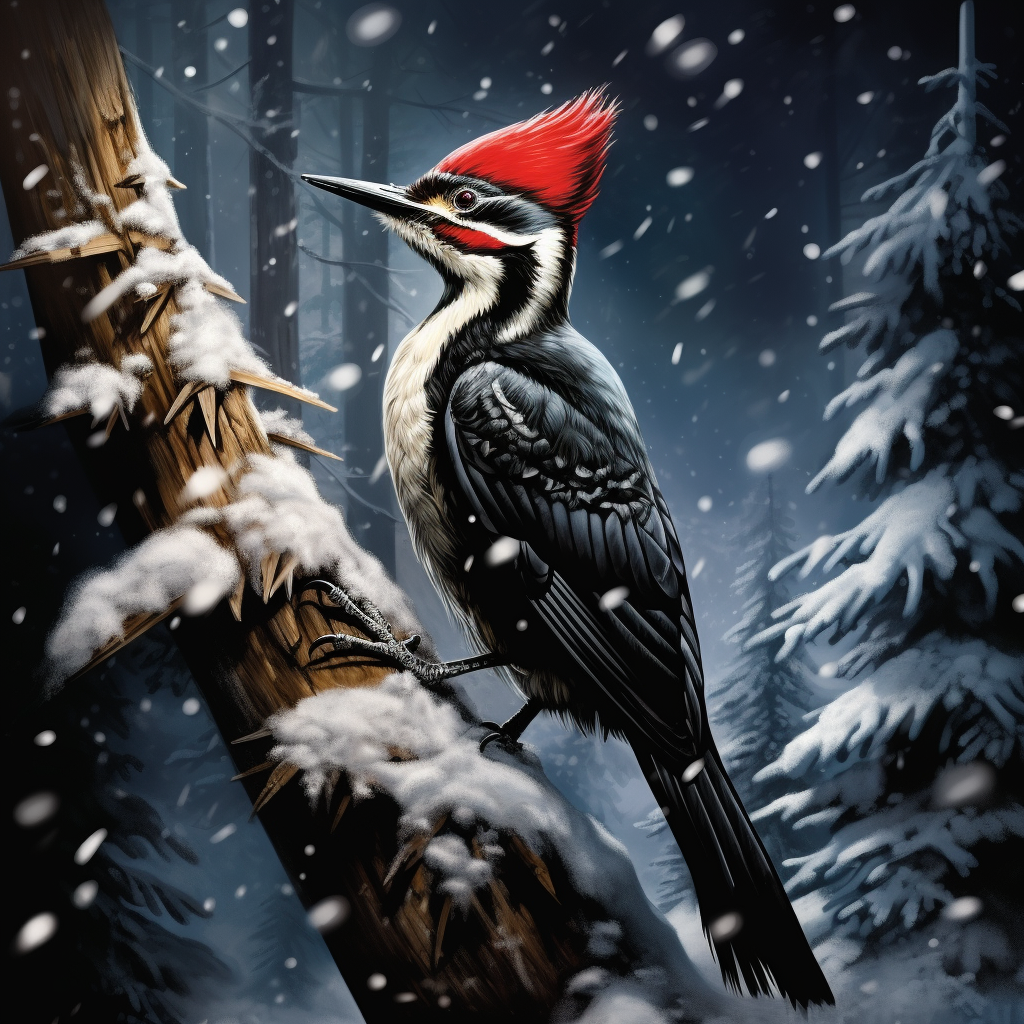 Birds of Winter Meaning Woodpecker
