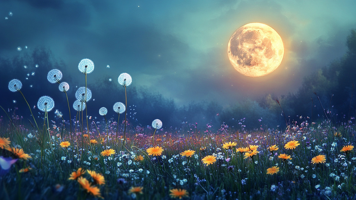 Symbolic Full Moon of May and Flower Moon Meaning