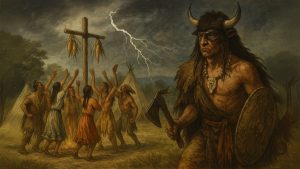 The Origin Story of the Piqua Indians: Head Buffalo Man Invading the Corn Dance