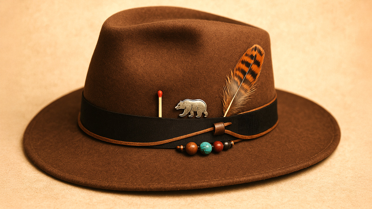 Why does Phil have a matchstick in his hat?