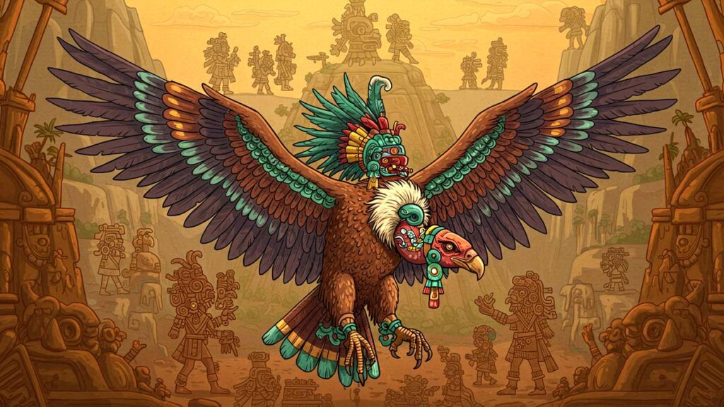 Cozcacuauhtli Aztec Vulture Symbol