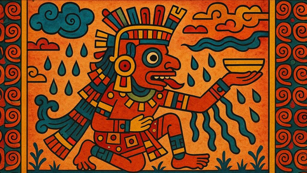 Quiahuitl Aztec Rain Symbol