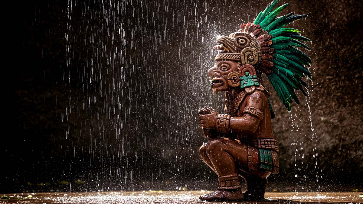 Quiahuitl Aztec Day Sign Rain Aztec Astrology Sign Meaning