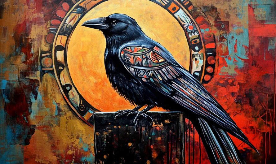 Crow Native American Zodiac Sign Speaking Truth from the High Branch