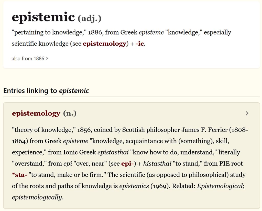 Epistemic Meaning