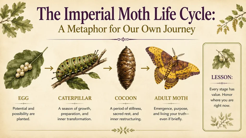 Life Cycle of the Imperial Moth Symbolism and Meaning